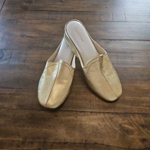 COPY - Daniel Green gold slippers